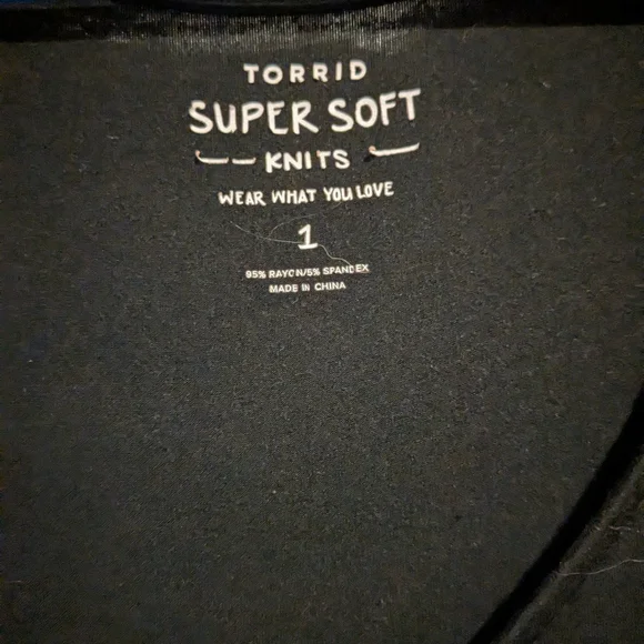 Torrid Black Super Soft Knit Top - Picture 5 of 7